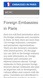 Mobile Screenshot of embassy-paris.com