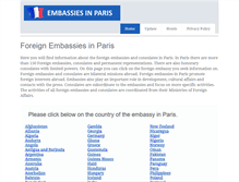 Tablet Screenshot of embassy-paris.com
